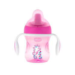 Chicco Vaso Suave De Entrenamiento +6M Rosa 200 Ml.