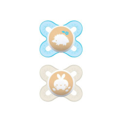 Mam Chupete Start Silicona 0-2M+ Azul 2 Uds.