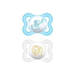 Chupete Silicona Pack Doble Mam Air 0+ M