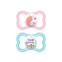 Chupete Silicona Mam Air 6+ R Pack Doble